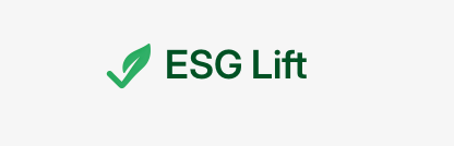 ESG Lift logo, AI-powered VSME sustainability reporting tool